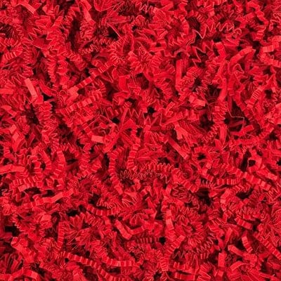 Natural SizzlePak Shredded Paper Deep Red