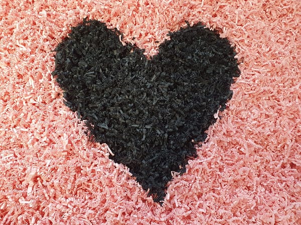 Black and Pink Crinkle Paper